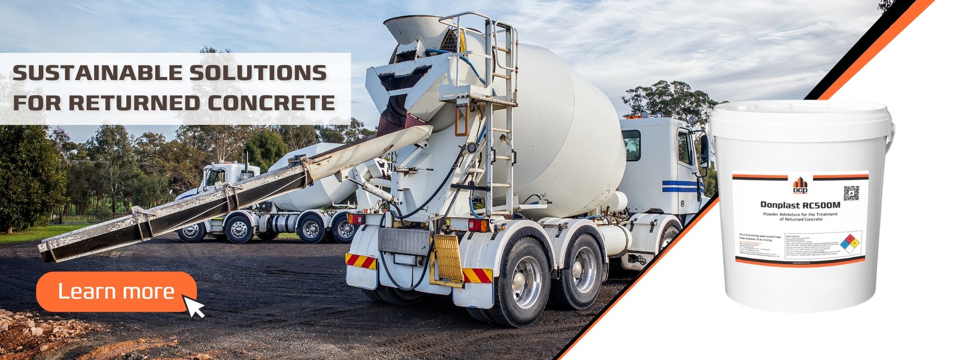 returned concrete solution concrete admixtures dcp